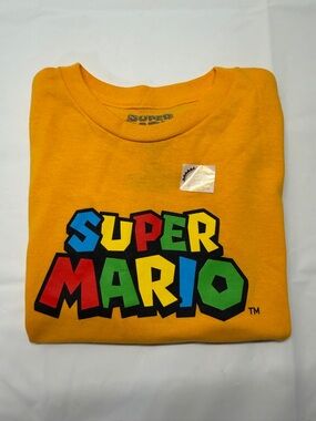 Nintendo Super Mario Yellow Short Sleeve Graphic Tee